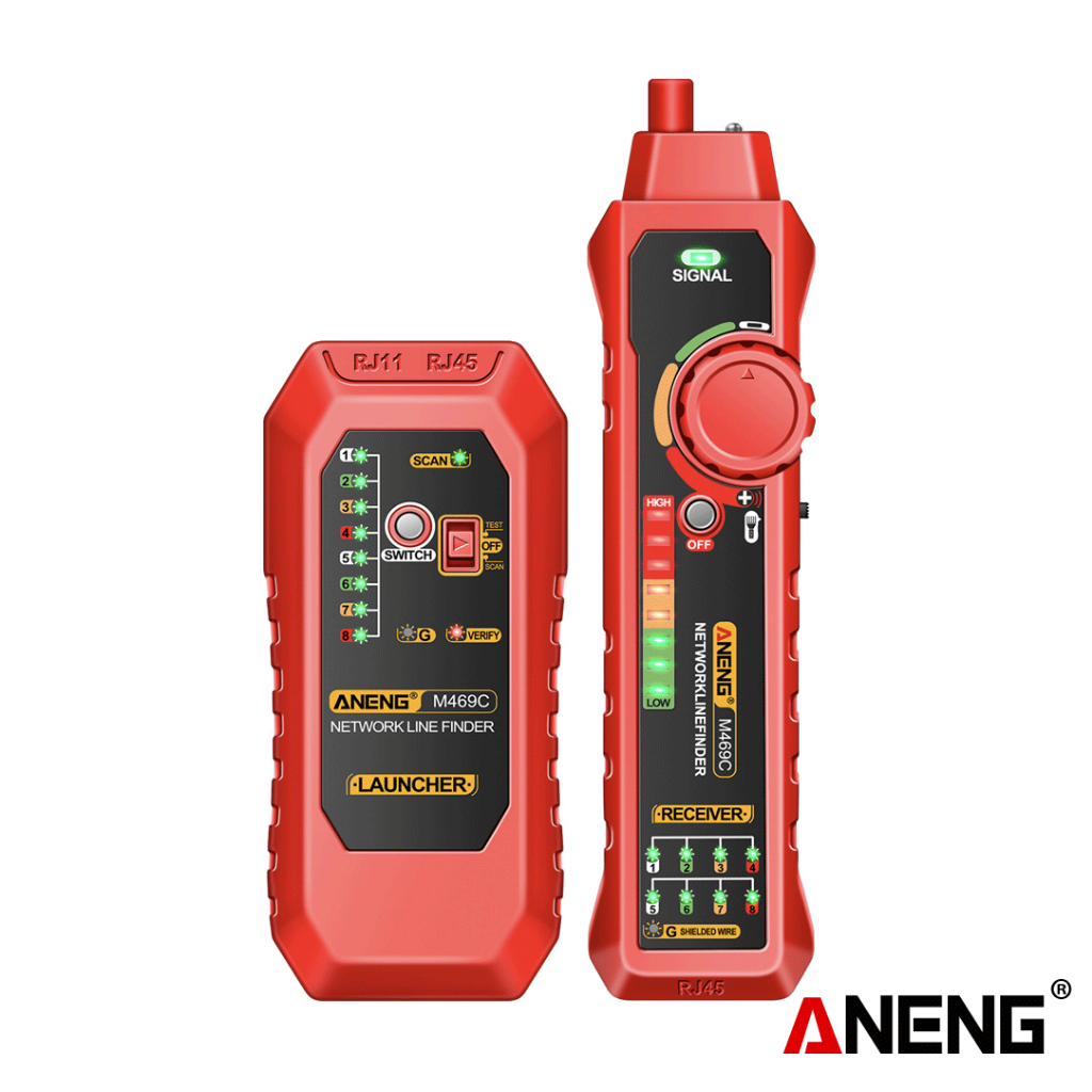 Jual Aneng M469C Smart Network Cable Tester RJ45 RJ11 LAN Cable Tester ...