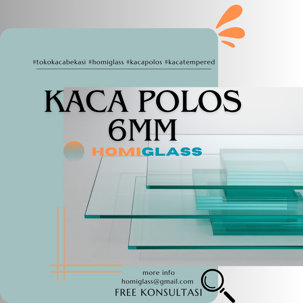 Jual Kaca Polos / Float / Clear / Bening (Non Tempered) 6mm Asahimas ...