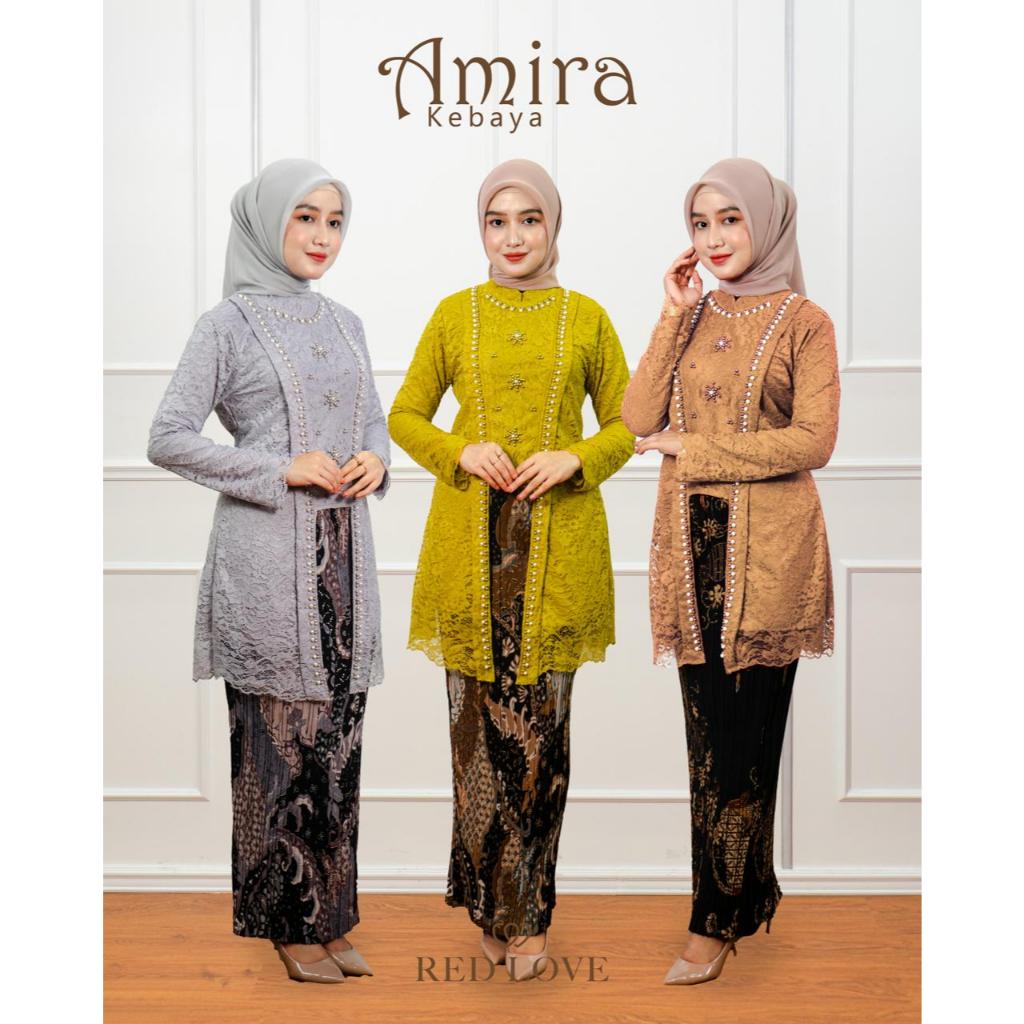 Jual Redlove / Amira Kebaya Kutu Baru Set Rok Prisket / Kebaya Wisuda ...