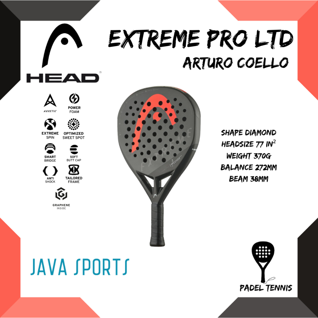 Jual Raket Padel Tenis Head Extreme Pro Ltd Arturo Coello Official ...