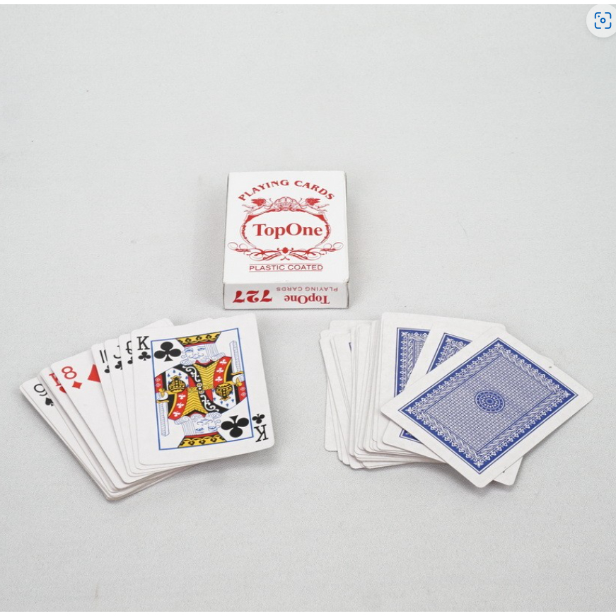 Jual Kartu Remi Playing Cards Top One Plastic Coated | Shopee Indonesia