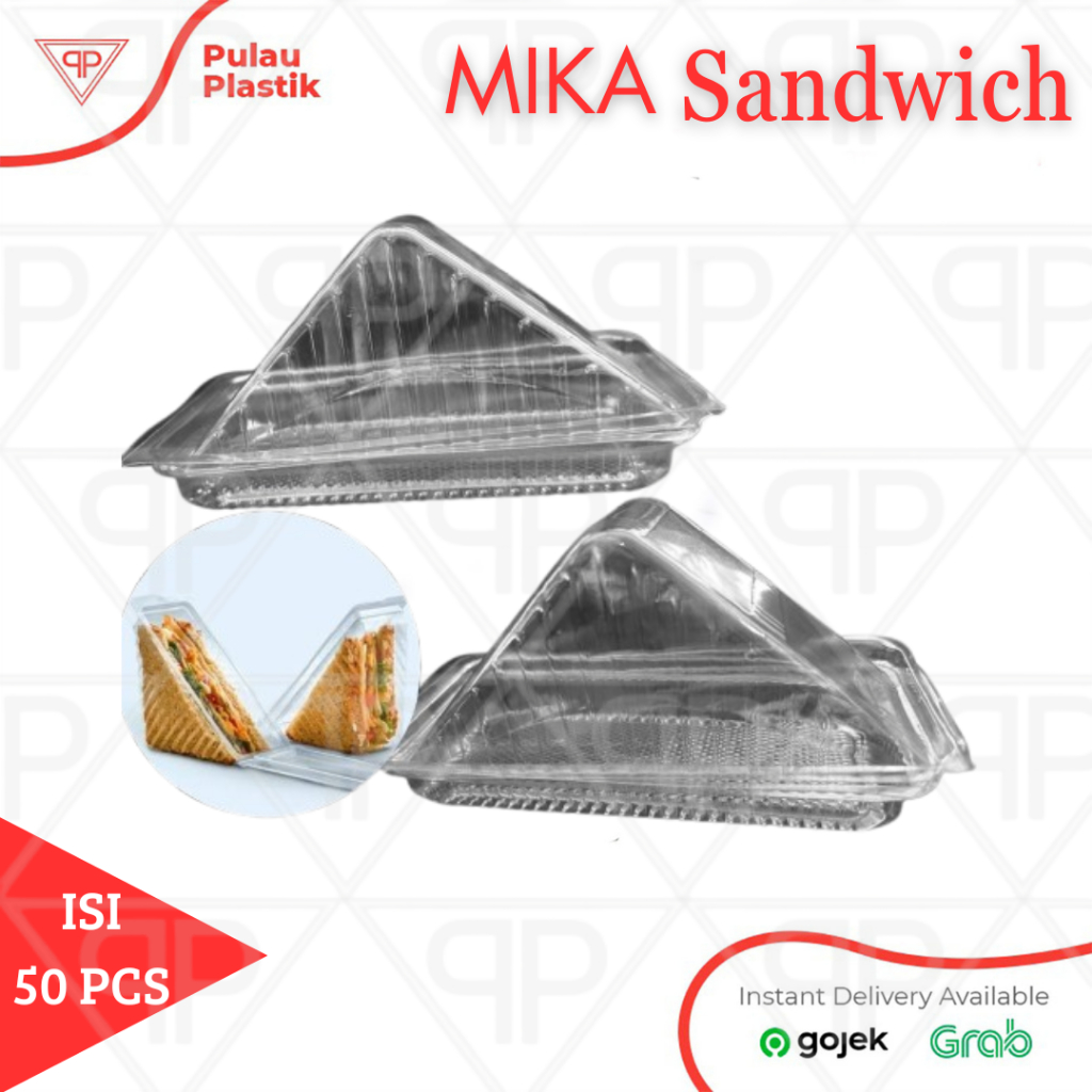 Jual Mika Sandwich / Mika Roti Fruit Sando / Mika Segitiga / Isi 50pcs ...