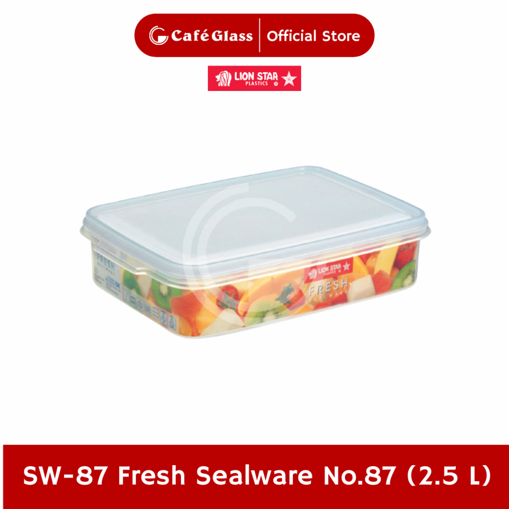 Toples Fresh Sealware 2.5L Lion Star SW87 - Tupperware Plastik Bening Wadah Kotak Makan