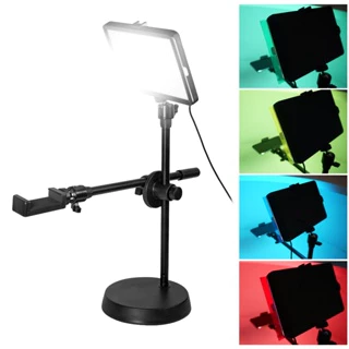 OverHead Phone Stand Tripod Led Lampu Stand Holder Bracket 360° Over Head Tripod Lampu Phone