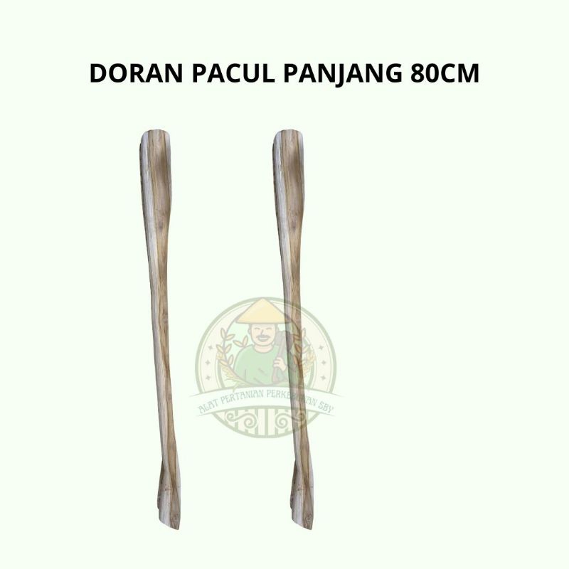 Jual DORAN PACUL/DORAN CANGKUL KAYU JATI PANJANG 80CM | Shopee Indonesia