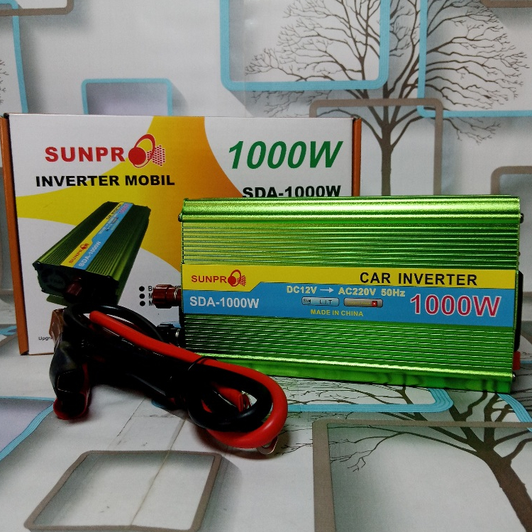 Jual Power Inverter Sunpro SDA-1000 With USB 5V / Inverter Power DC To ...
