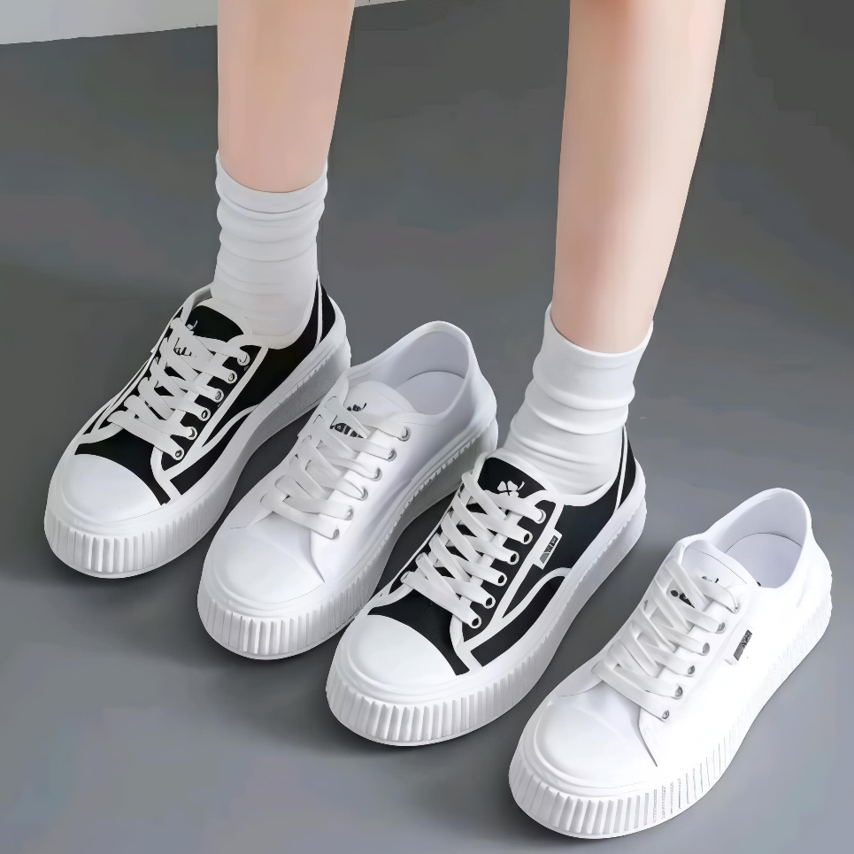 Jual Meisyera_Official Sepatu Wanita Canvas Bertali Kasual Fashion ...