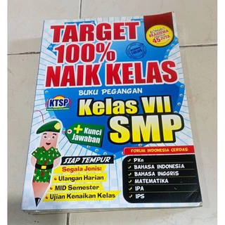 ( OBRAL ) BUKU LATIHAN SOAL SMP // PENDIDIKAN // TARGET 100℅ NAIK KELAS BUKU PEGANGAN KELAS VII SMP // ORIGINAL