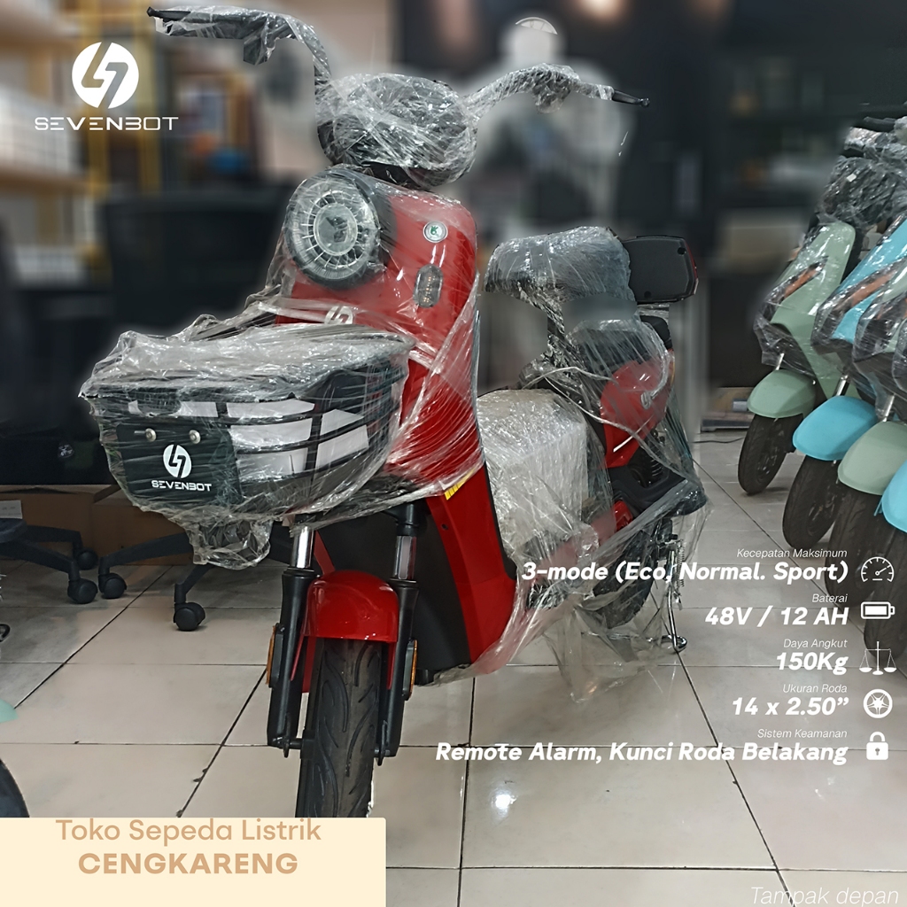Jual Sevenbot Sepeda Listrik M10 Warna Red Chili (GARANSI RESMI ...
