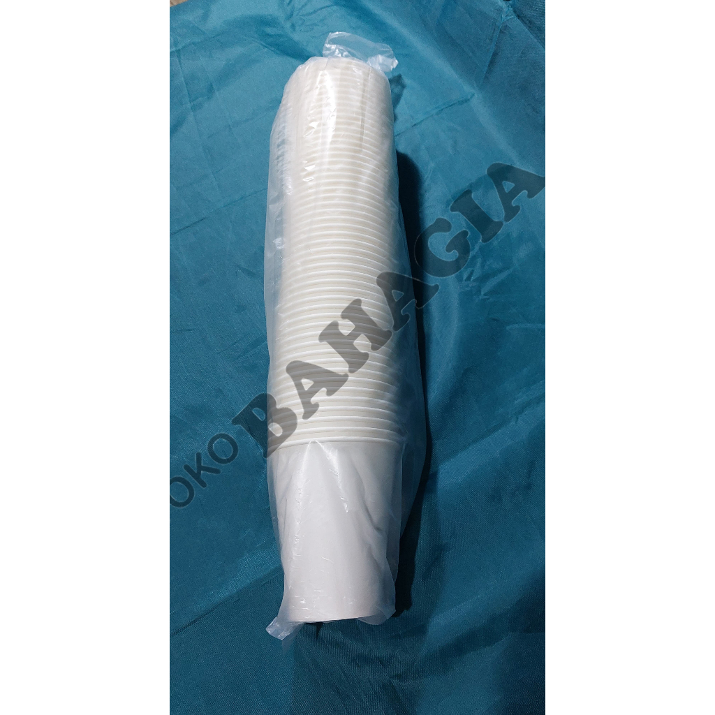 Jual Paper Cup Putih Polos Uk 6,5 dan 8 Oz Isi 50 Pcs | Shopee Indonesia
