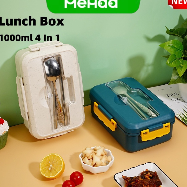 Jual Mehaa Lunch Box Set Kotak Bekal Makan Jerami Gandum kotak makan ...