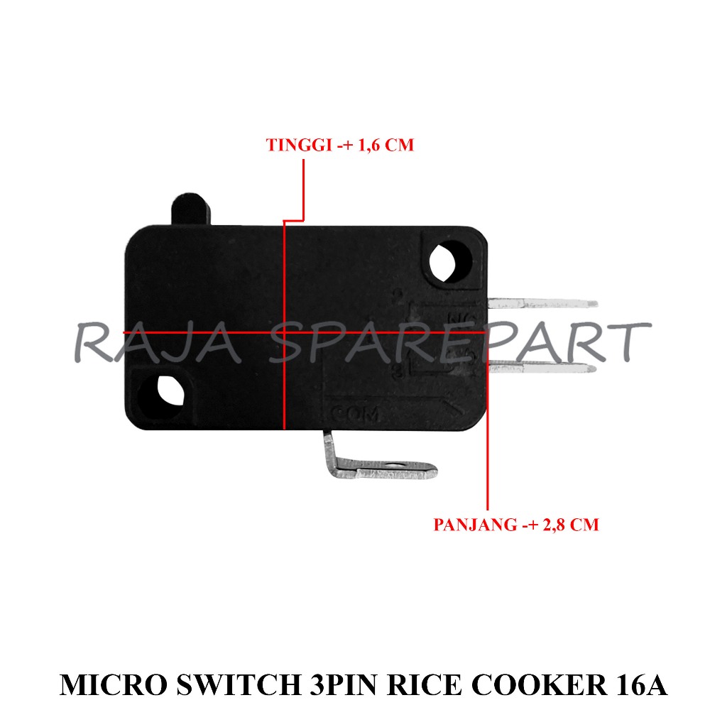 Jual M316 MICRO SWITCH MAGIC COM/MICRO SWITCH 3PIN RICE COOKER 16A ...