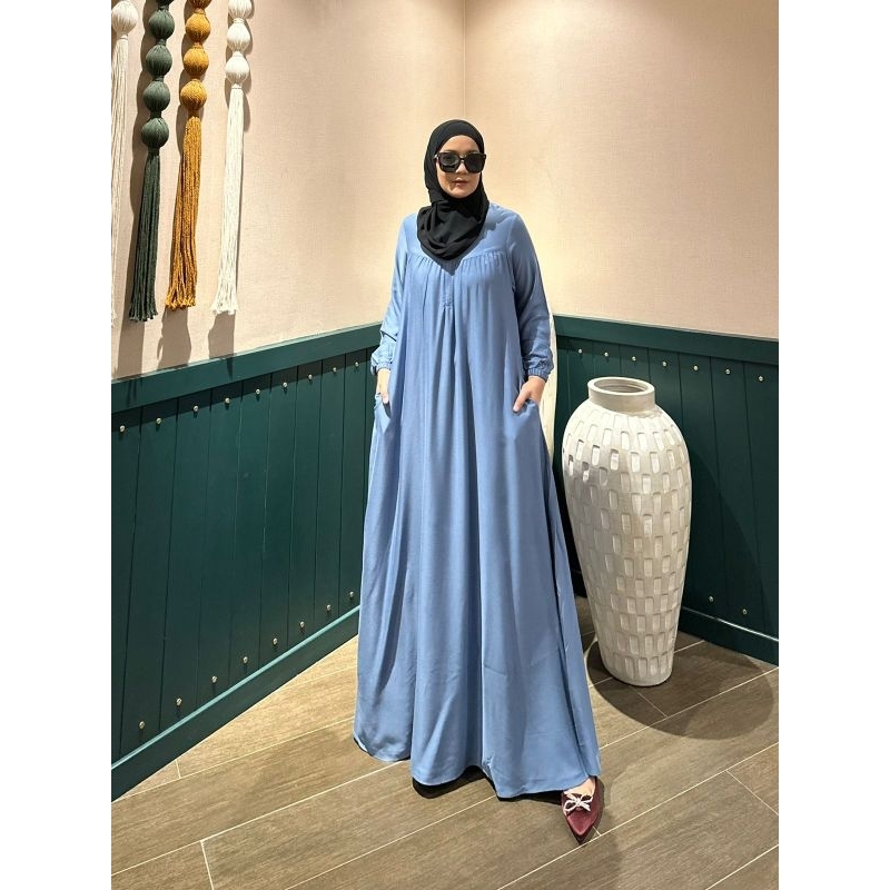 Aya gallery Lira dress twill premium series gamis abaya premium by Miramiwa  original