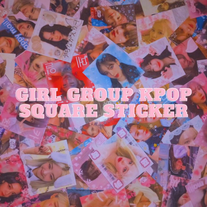 Jual Sticker packs square Sticker kpop fanmade ala selkor cute mail ...