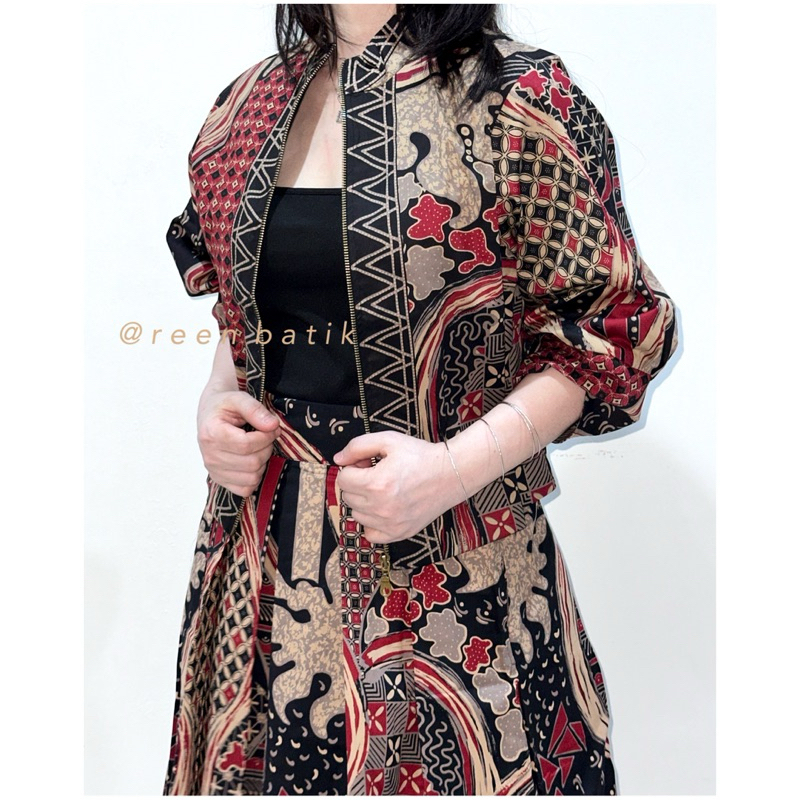 Jual Setelan Rok Batik Wanita / Setelan Batik Kantor / Batik One Set ...