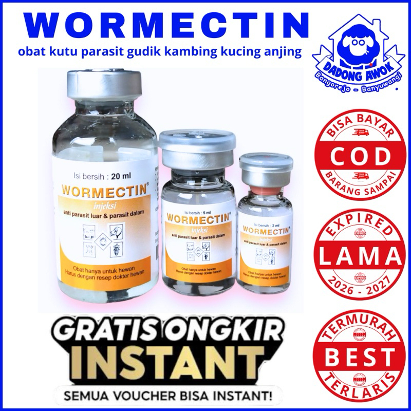 Jual WORMECTIN 2Ml / WORMEXTIN 5ml / WORMEKTIN 20ml - Obat gatal gatal ...