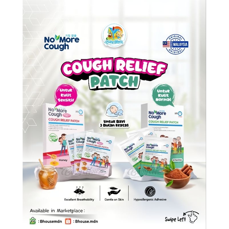 Jual NO MORE COUGH | COUGH RELIEF PATCH | KOYO BATUK BAYI - DEWASA ...