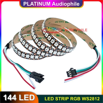 Lampu RGB LED Strip WS2812 SMD 5050 5V 144 Led Per 1 Meter