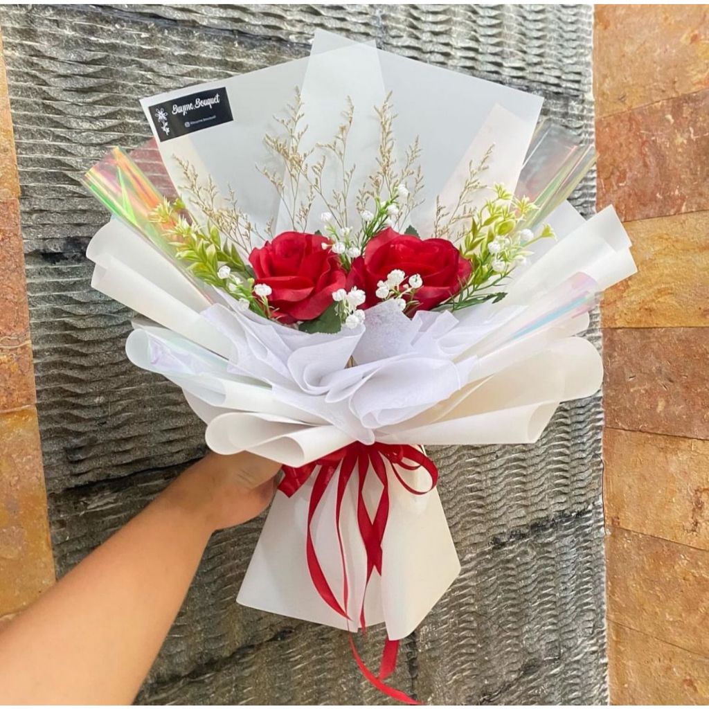 Jual BUKET BUNGA MAWAR ARTIFICIAL/PALSU MEDAN | Shopee Indonesia