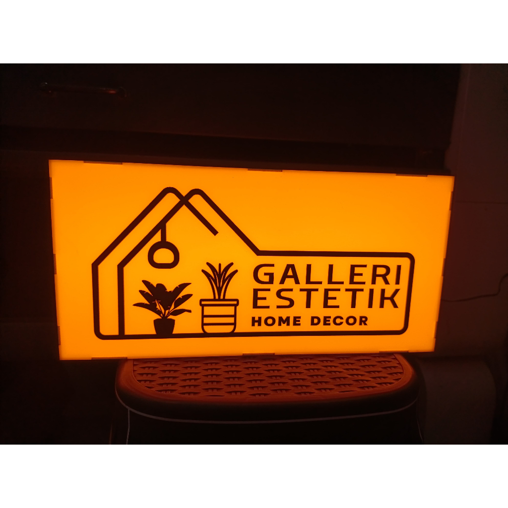 Jual Neon Sign Light Box frameless ( neon box mini ) satu muka / satu ...