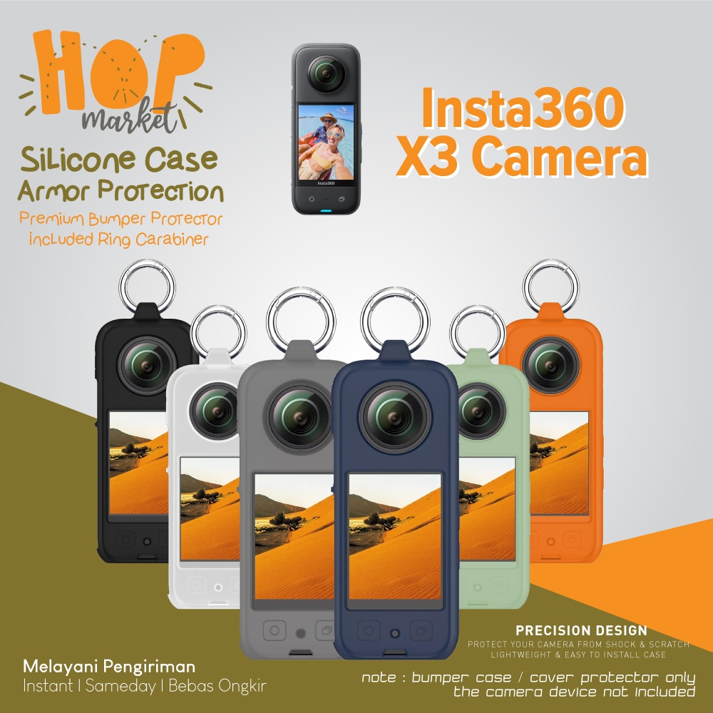 Jual Silicone Case for Insta360 X3 Casing Silikon (Cover Pelindung ...