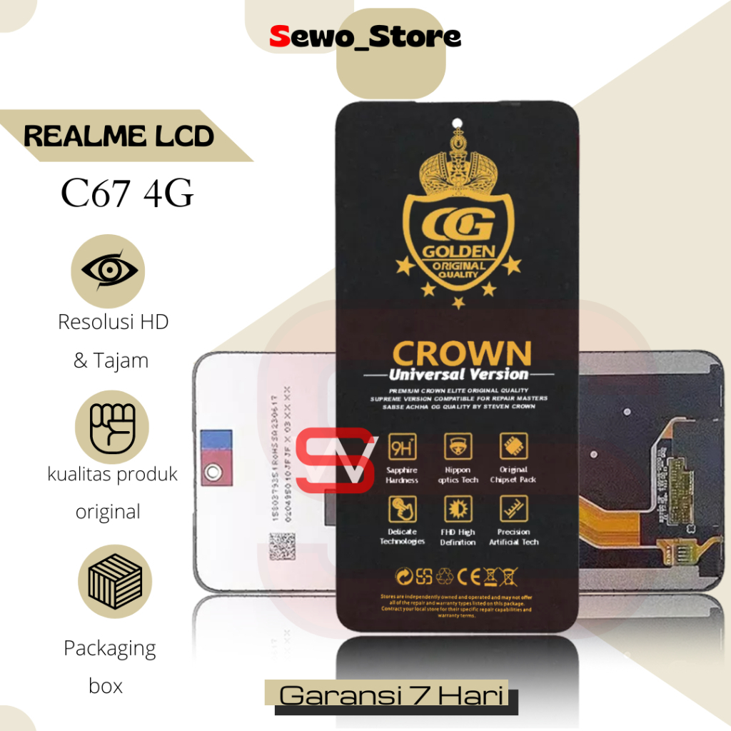 Jual LCD TOUCHSCREEN REALME C67 4G / RMX3890 ORIGINAL FULLSET COMPLETE ...