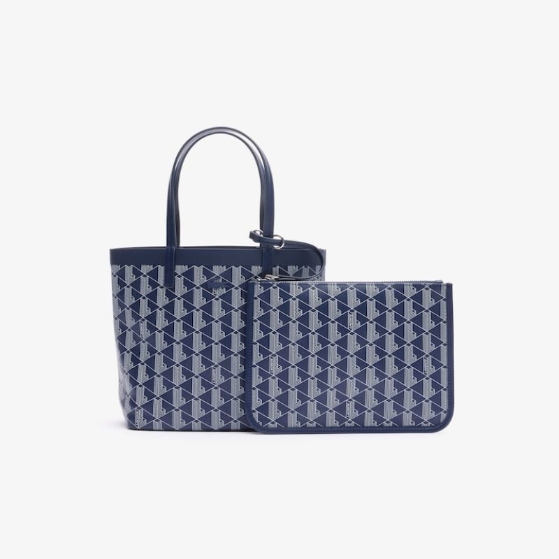 Jual Lacoste Women's Zely Coated Canvas Monogram Small Tote Bag