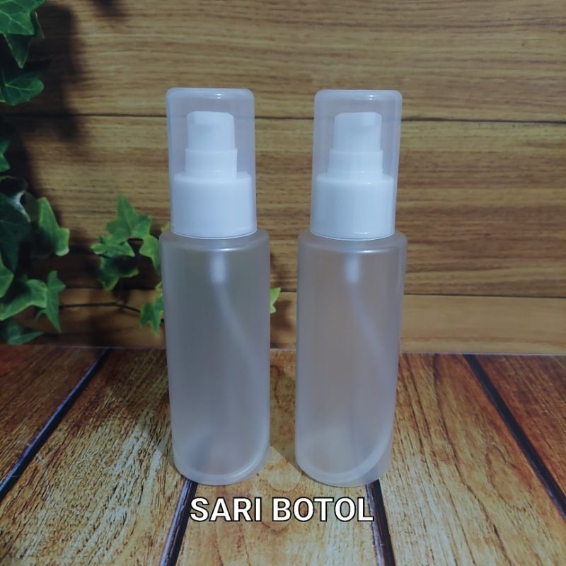 Jual BOTOL RF 100ML PUMP TREATMENT PUTIH FULLCAP 100 ML FROSTED ...