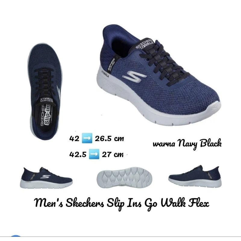 Skechers Slip-ins: GO WALK Flex Hands Up Style #:216324 NVBK