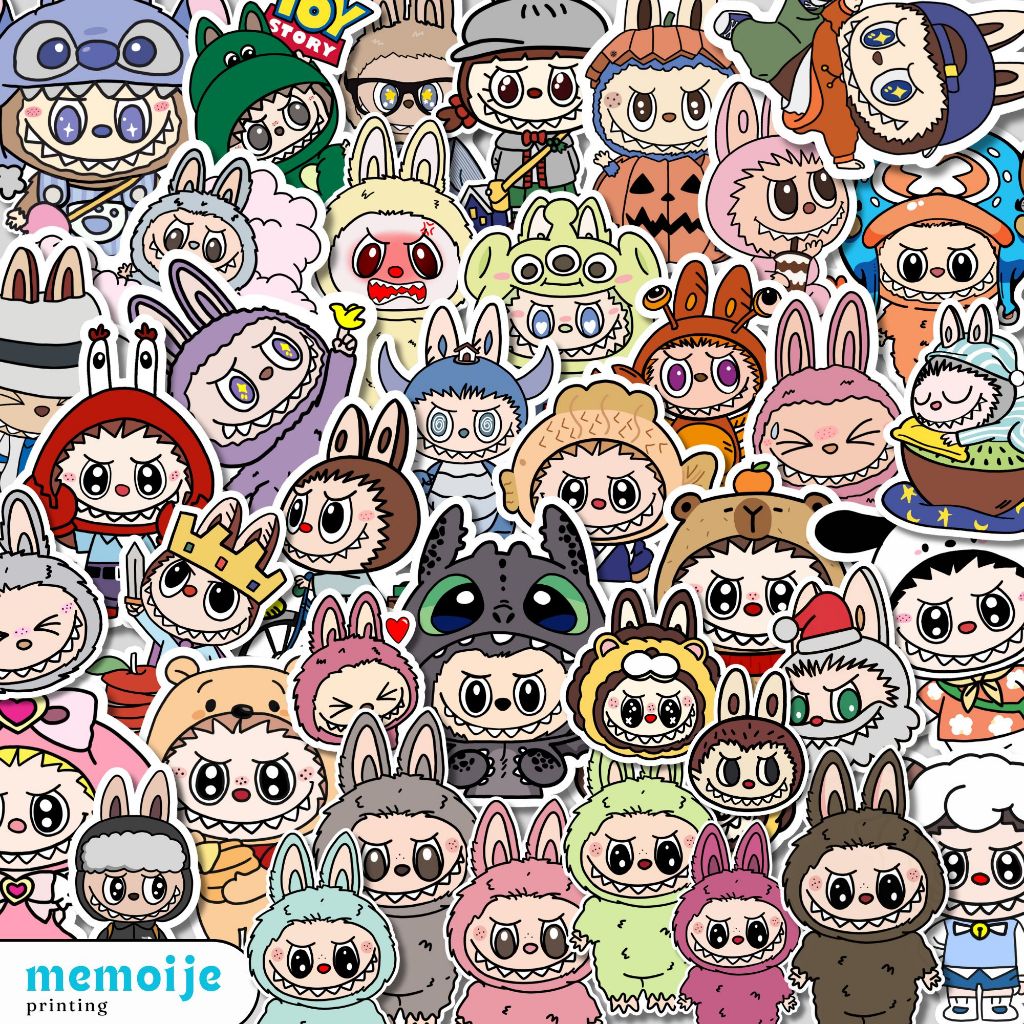 Jual (60+ PCS) Stiker Labubu Vinyl Waterproof – Sticker Lucu untuk ...