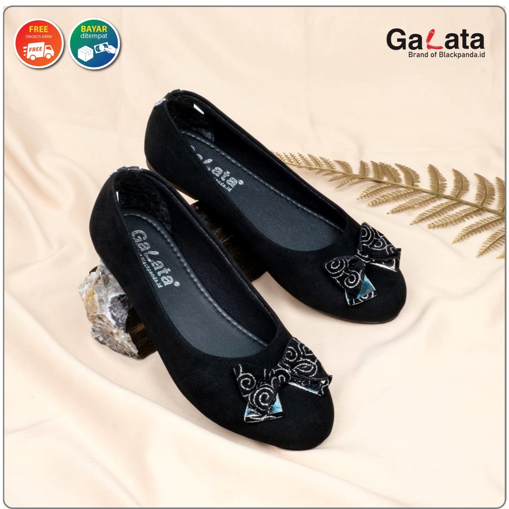 Jual Blackpanda Flat Shoes - Sepatu Black Panda - Sepatu Wanita - Black ...
