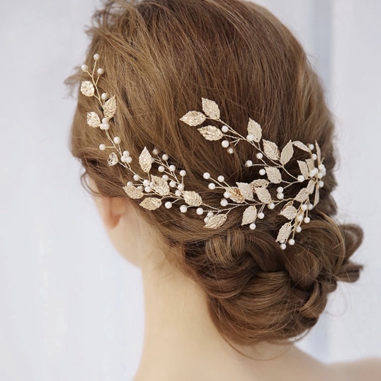Jual Best Limited Mahkota rambut tiara wedding model daun pengantin TRA ...