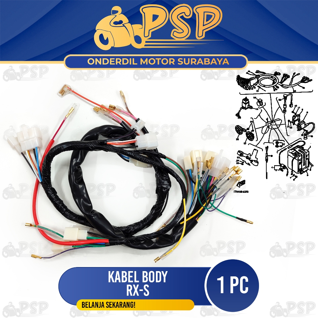 Jual Kabel Body RXS - Cable Cabel Tali Seling Harness Wire Body Bodi ...