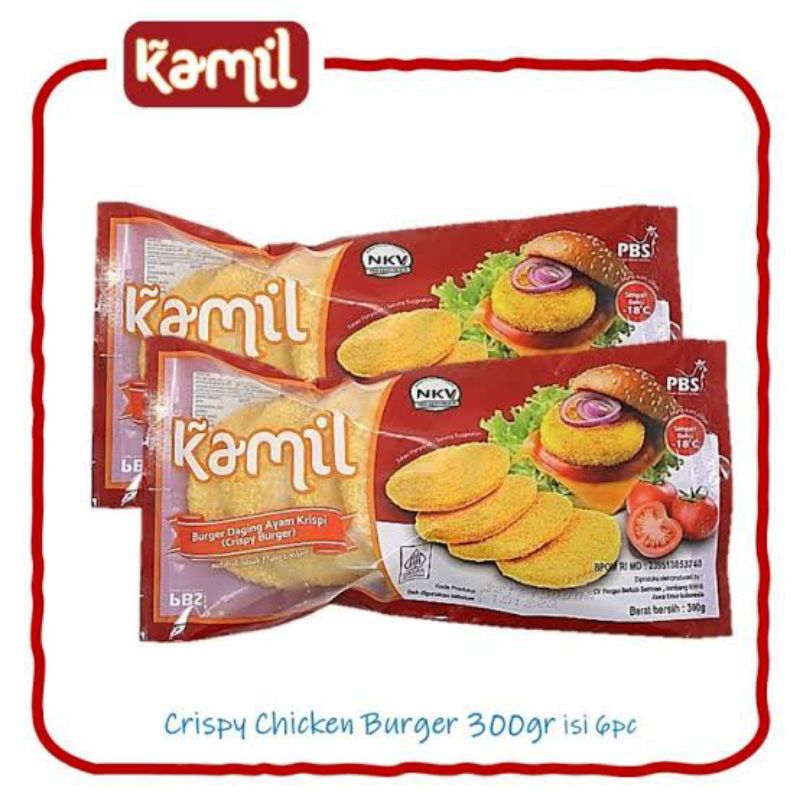 Jual Kamil chicken burger crispy 300gr | Shopee Indonesia