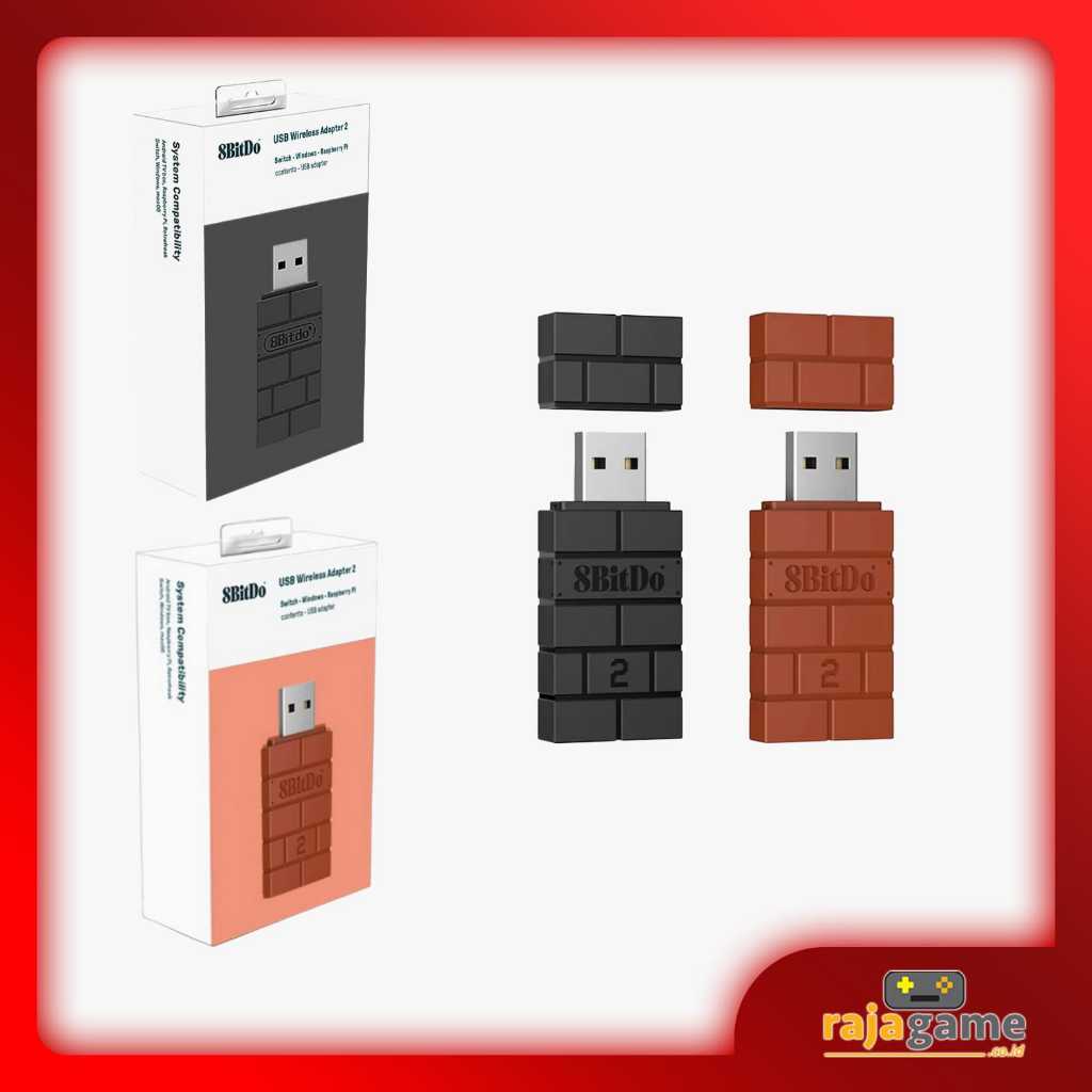 Jual 8BitDo USB Wireless Bluetooth Controller Adapter 2 | Shopee Indonesia