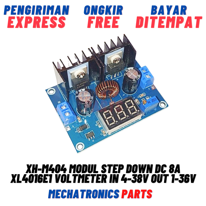 Jual XH-M404 Modul Step Down DC 8A XL4016E1 Voltmeter In 4-38V Out 1 ...