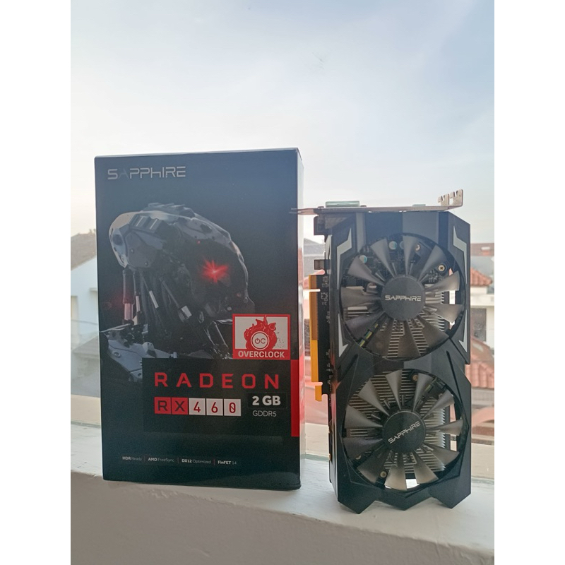 Jual VGA Card RX 460 Sapphire 2 GB GDDR 5 FULLSET Non Pin Power FULLSET ...