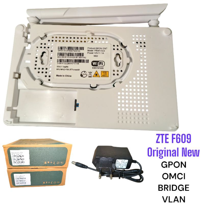 Jual modem ont zte f609 gpon new support omci bridge vlan semuah olt ...