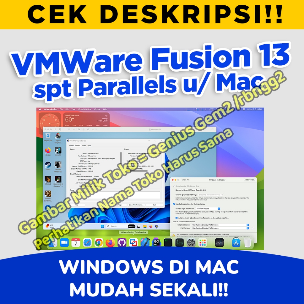 Jual VMware Fusion 13 Parallels Desktop | Shopee Indonesia