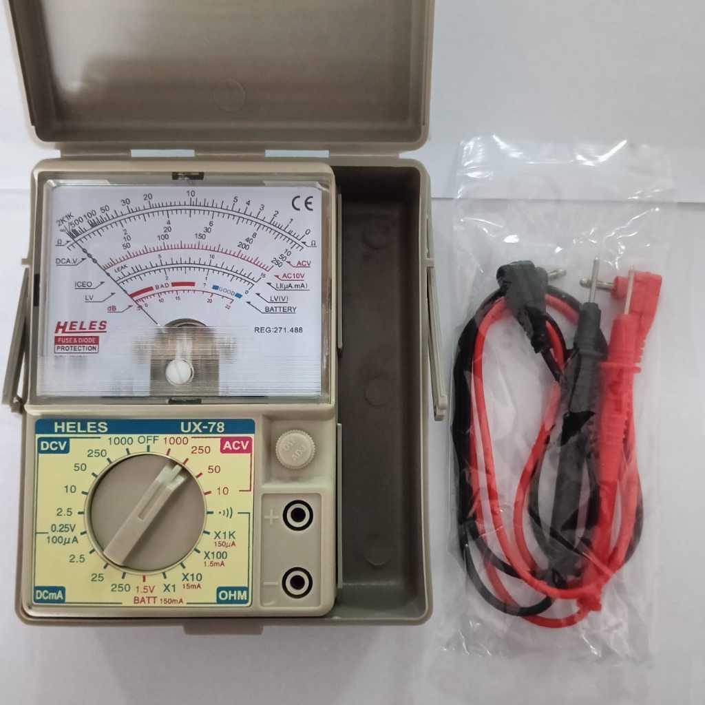 Jual Multitester Heles Analog UX 78 Avometer Analog Heles UX 78 ...