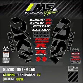 Jual Decal Sticker Striping Variasi Transparan Uv Suzuki GSX R 150 ...