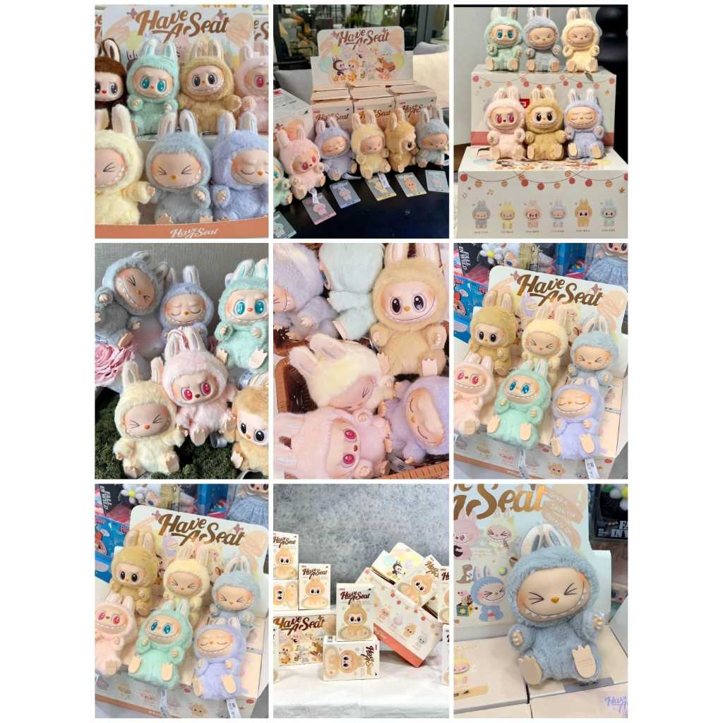 Jual COD 99%READY STOCK POP MART BONEKA LABUBU V2 HAVE A SEAT ORIGINAL ...