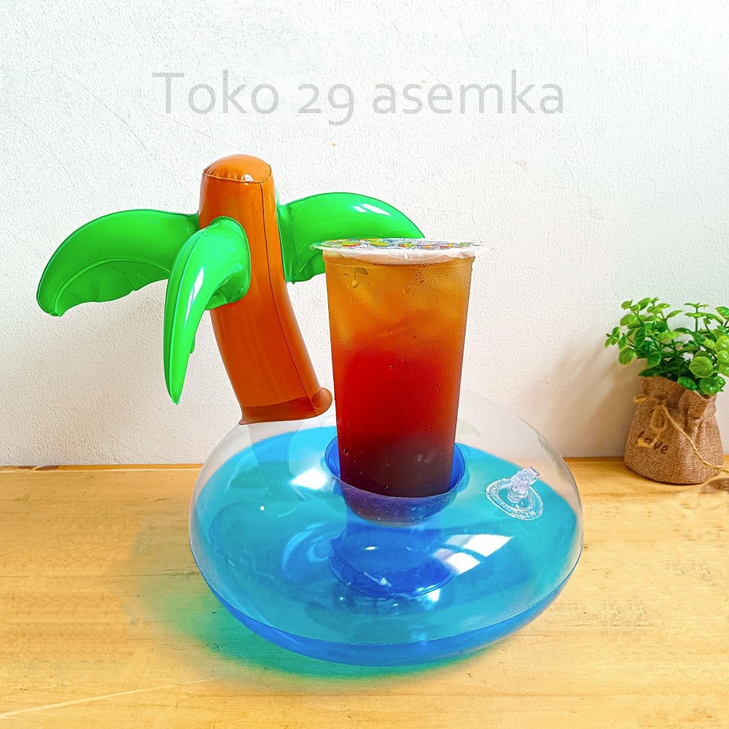 Jual FLOATIES BENTUK KELAPA CUP BAN INFLATABLE HOLDER FLOAT PELAMPUNG ...