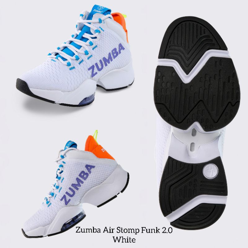 Jual zumbawear. ZUMBA AIR STOMP FUNK 2.0 WHITE | Shopee