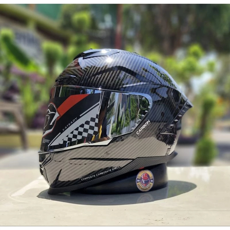 Jual Helm JS ARMOR Z Fullface Motif CARBON Original SNI | Shopee Indonesia