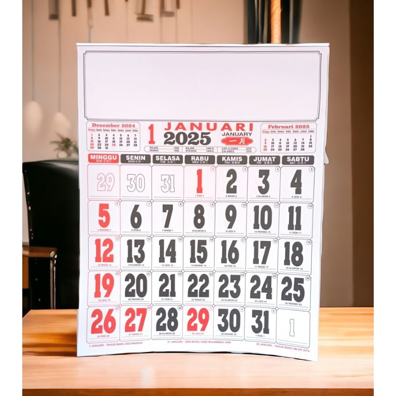 Jual KALENDER DINDING UKURAN JUMBO 2025 | Shopee Indonesia
