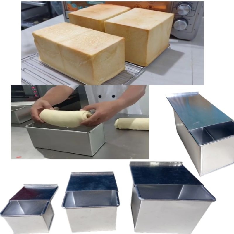 Jual Loyang Roti Kubus Segi Tutup Kotak Loyang Roti Tawar | Shopee ...