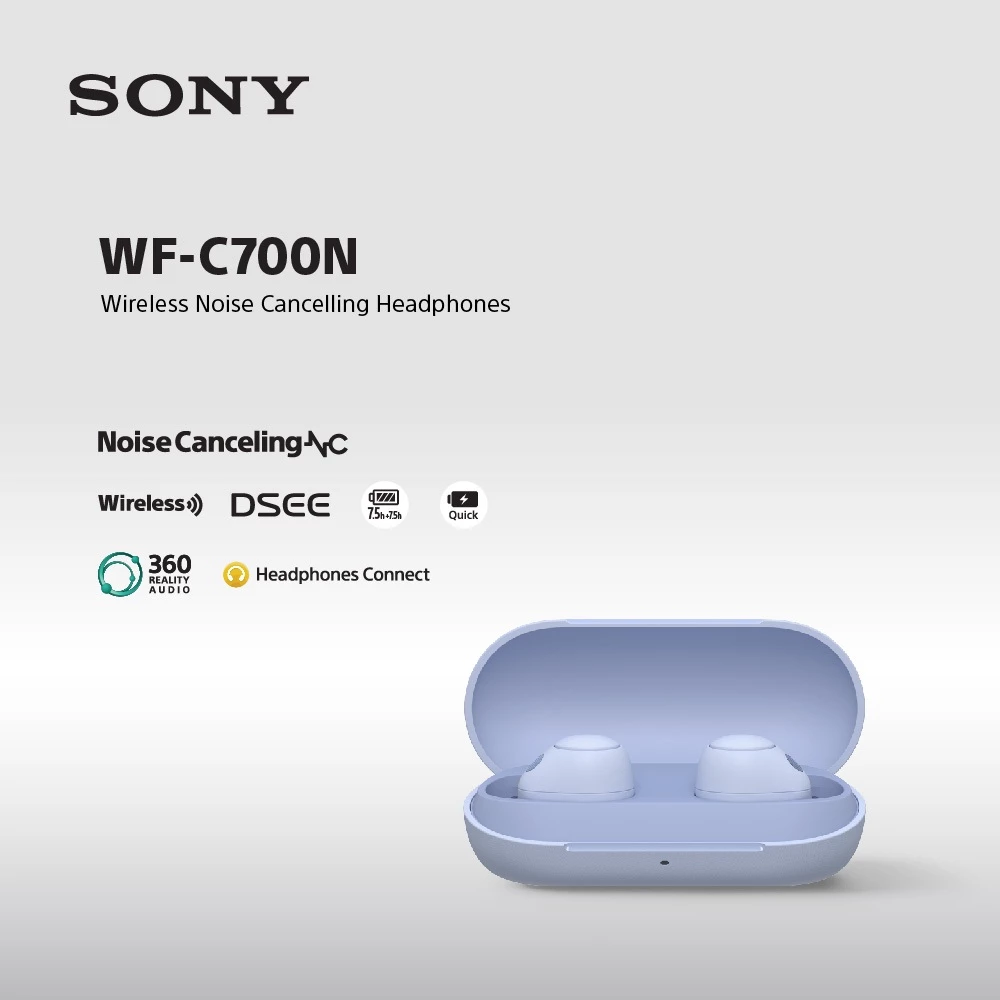 SONY WF-C700N Noise Cancelling Truly Wireless / WFC700N - Violet