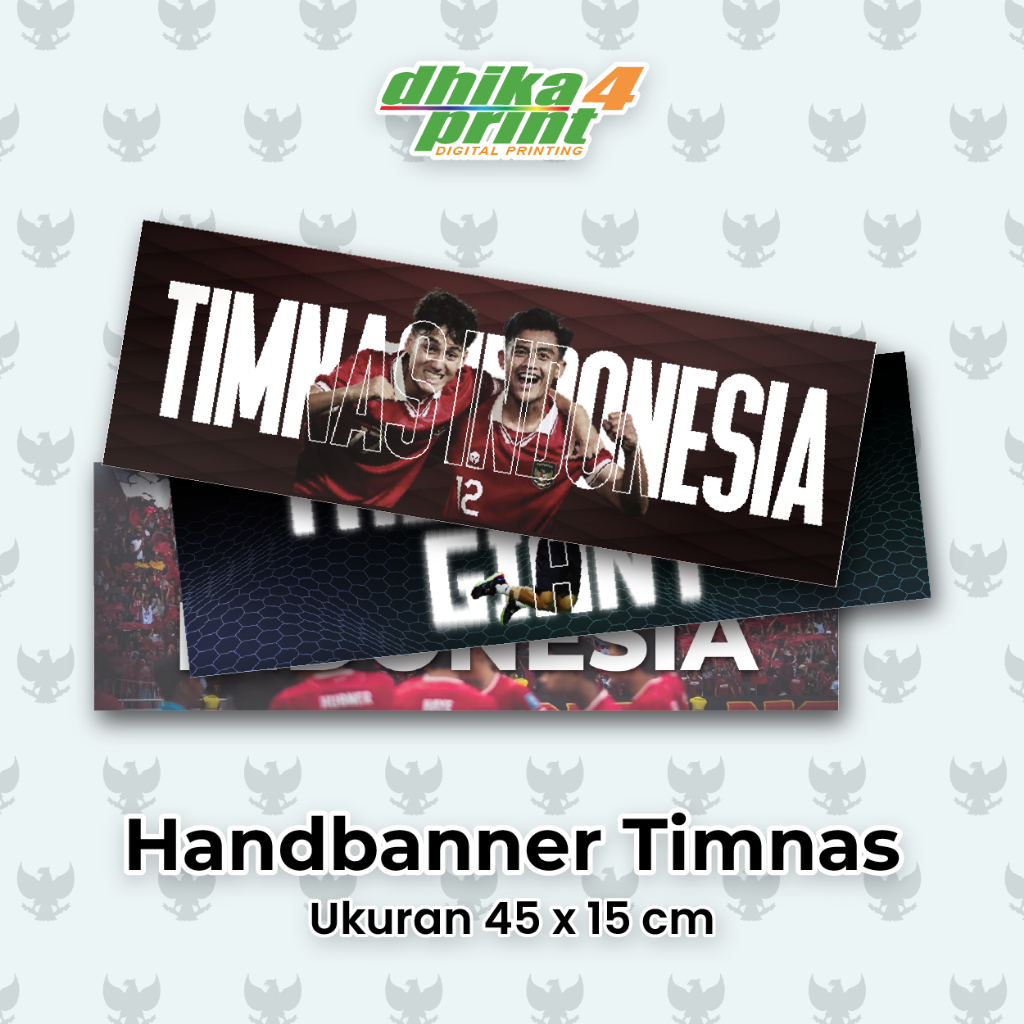 Jual Cetak Handbanner Timnas Indonesia | Custom / Template | Ukuran 45 ...