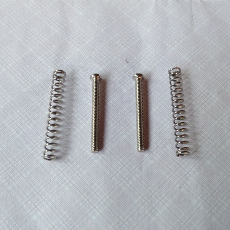 KAISH - 50 Viti Per Pickup Humbucker USA/Imperial Thread Humbucker Per Chitarra Humbucker Pickup Viti Con Molle, Adatte Per Gibson/EMG/Seymour Duncan/Dimarzio, Colore: Nero - Foto 2